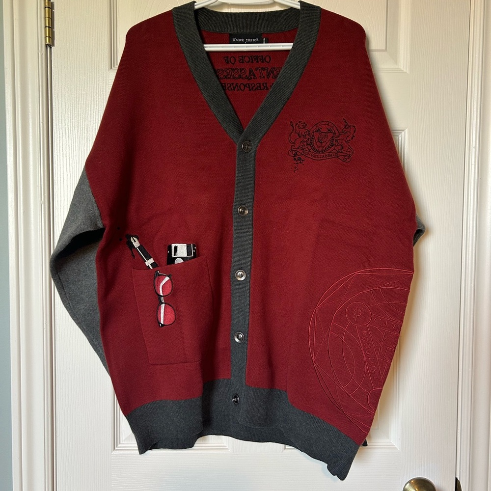 🔥🆕🔥Knock Thrice x Rusty Quill OIAR Cardigan XL/2XL Gender Neutral